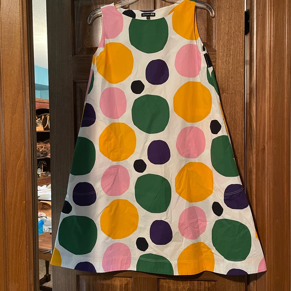 Marimekko Sleeveless Dots Dress Size small